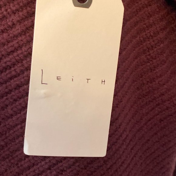 Leith Dolman Sleeve Long Cardigan Burgundy NWT - Picture 8 of 9